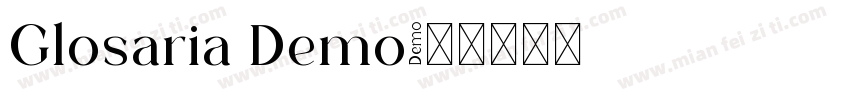 Glosaria Demo字体转换